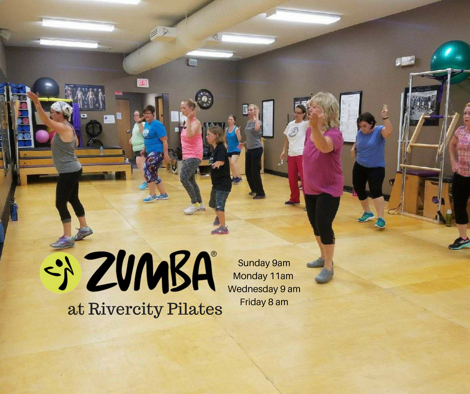 Picture of people doing zumba at Rivercity Pilates