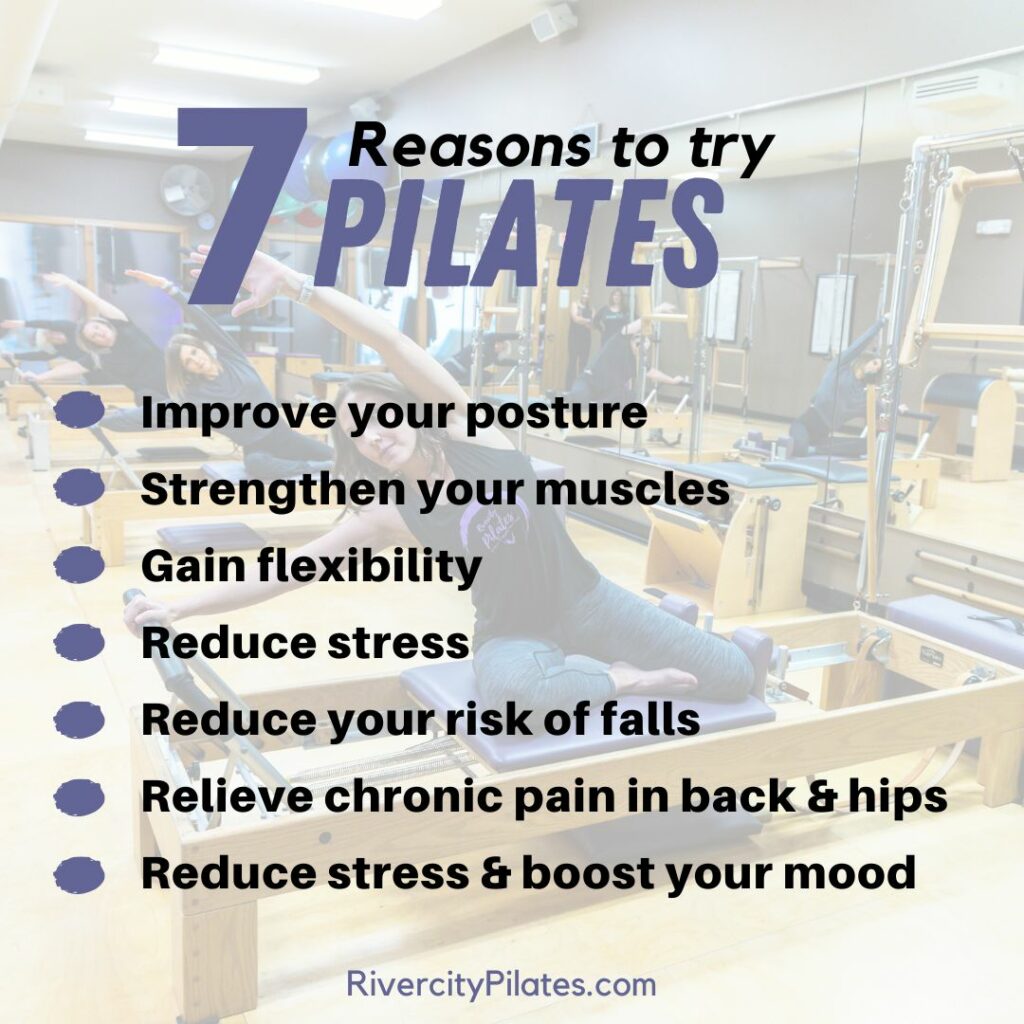 Start your Pilates Journey at Rivercity Pilates in North Liberty.   