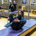 Donny Lindell demonstrating Pilates "Rolling like a Ball"
