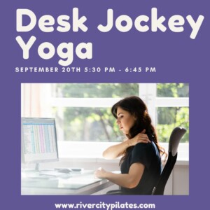 Who thought up Desk Jockey Yoga?