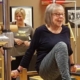 Pam, an 87 year old client at Rivercity Pilates.