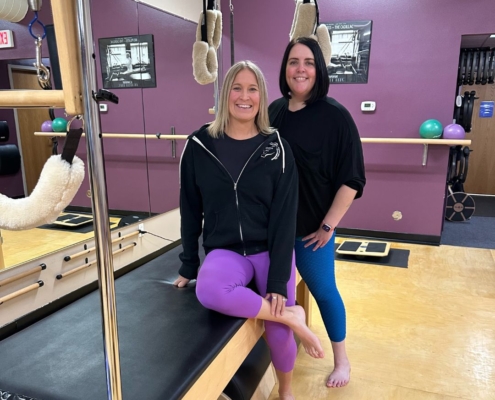 Carey Sadler and Rachel Piper, Rivercity Pilates Instructors